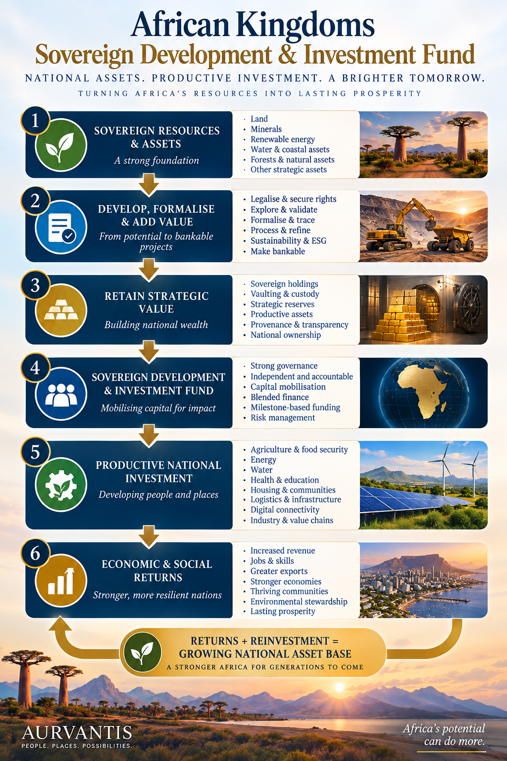 African Kingdoms Sovereign Investment and Development Fund mid-level architecture