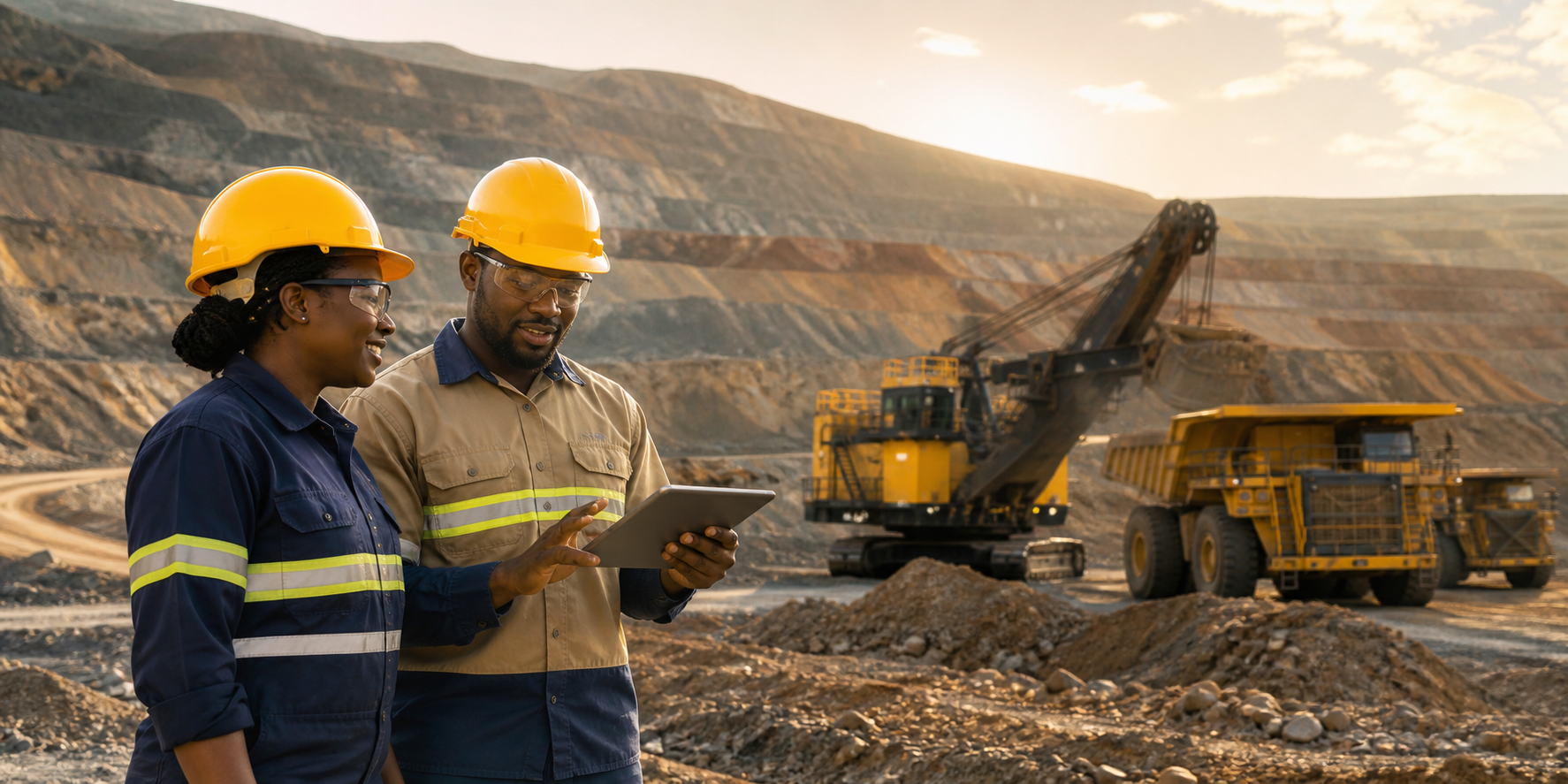 Responsible African gold mining operation